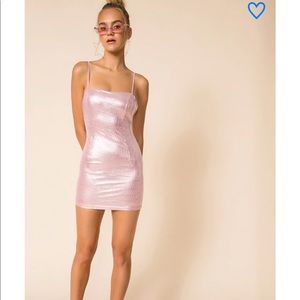 Superdown Ashley Mini Dress Light Pink
